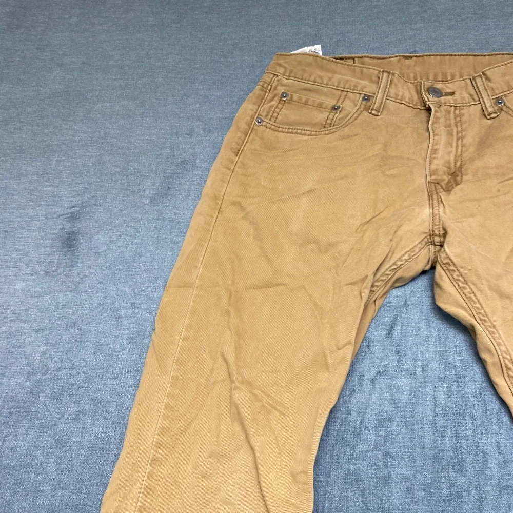 Levi's 514 Jeans Men 29x30 Brown Soft Washed Twill Comfort Everyday Straight Leg
